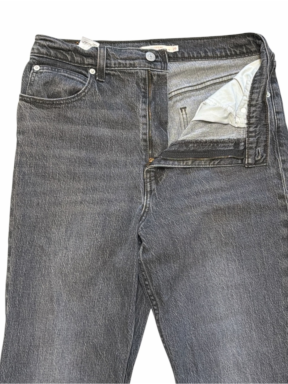 Levi’s 70s High Rise Flare Black Jeans Retro Classic Womens Sz 29 - Picture 5 of 11